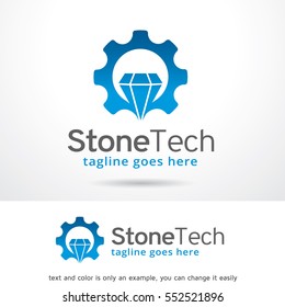 Stone Tech Logo Template Design Vector/ jewelry Logo/ Icon Design