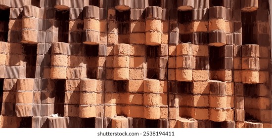 Stone texture background. Brick wall texture, stone road, stone texture, stonework background. Interior and exterior design, facade, fence. Building materials, repair and construction.