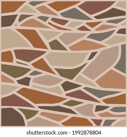 Stone texture, background image of stones of different colors. Vector illustration. Vector.