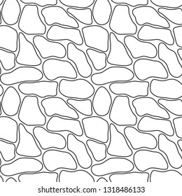 Stone texture in brown colors seamless background. Vector illustration