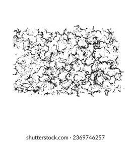 Stone texture imprint, vector element for design.  Abstract cracks and abrasions.