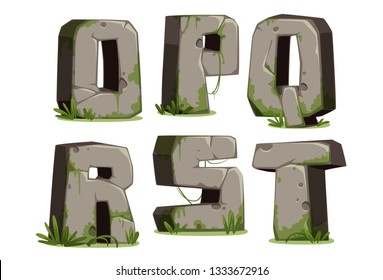 Stone Textured 3D Style Jungle Font Part 3