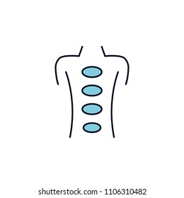 stone therapy outline icon. Element of colored spa icon for mobile concept and web apps. Thin line stone therapy outline icon can be used for web and mobile on white background