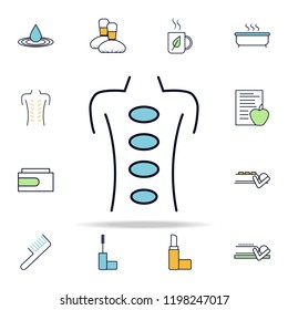 stone therapy outline icon. spa icons universal set for web and mobile