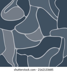 Steinfliesen abstrakter Marineblues. Nahtloses Muster. Ideal für Hintergründe, Texturen, Fliesen, Produktdesign-Projekte. Oberflächenmuster-Design