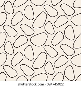 Stone tiles lines texture. Stripped geometric seamless pattern. Modern repeating stylish texture. Flat minimalistic texture on beige background. Vector