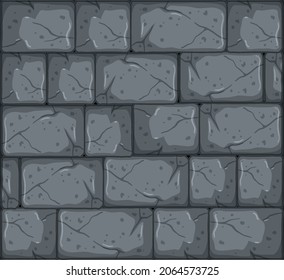 Stone tiles texture in cartoon style illustration