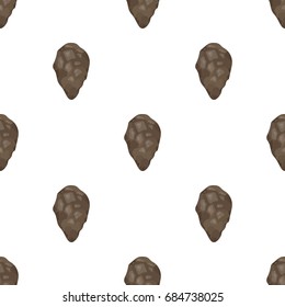 Stone tool icon in cartoon style isolated on white background. Stone age symbol stock vector illustration.