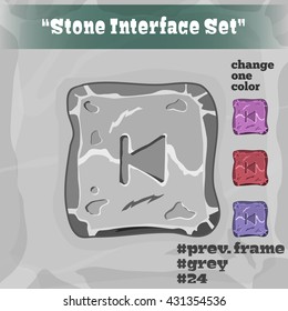 Stone User Interface Element 24. UI and UX Element. Eps 10.