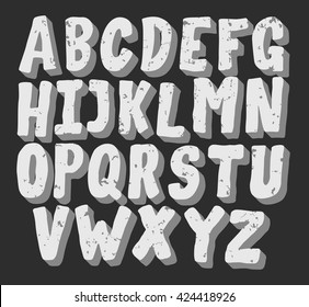 Stone Vector Alphabet