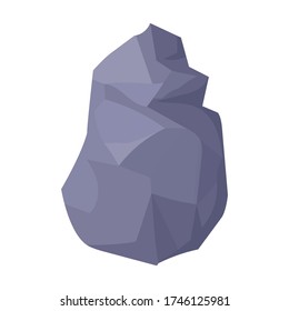 Stone vector icon.Cartoon vector icon isolated on white background stone.