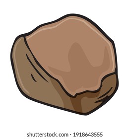 ilustración vectorial de piedra,
aislado en fondo blanco.vista superior