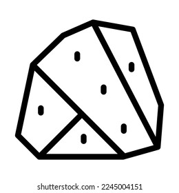 Stone Vector Line Icon Design