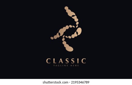 stone vector logo abstract monogram template