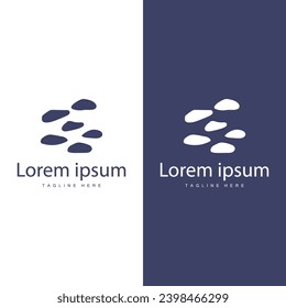 Stone Vector Logo, Stone Design Balance Milestone Vector Templet Symbol Illustration