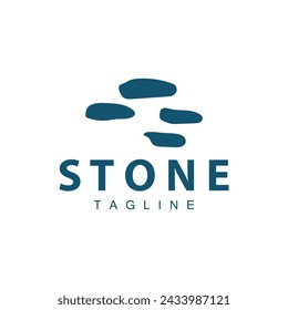 Stone Vector Logo, Stone Design Balance Milestone Vector Templet Symbol Illustration