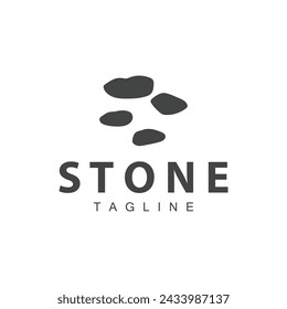 Stone Vector Logo, Stone Design Balance Milestone Vector Templet Symbol Illustration