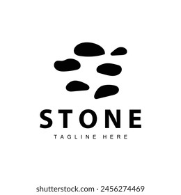 Stone Vector Logo, Stone Design Balance Milestone Vector Templet Symbol Illustration