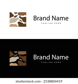 Logotipo de Vector de piedra, diseño de piedra Balance Milestone Vector Templet Symbol Illustration