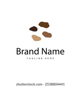 Stone Vector Logo, Stone Design Balance Milestone Vector Templet Symbol Illustration