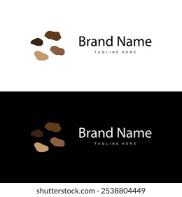 Stone Vector Logo, Stone Design Balance Milestone Vector Templet Symbol Illustration
