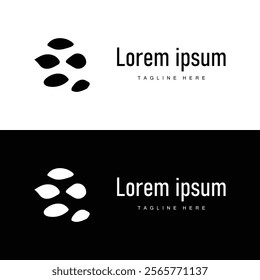 Stone Vector Logo, Stone Design Balance Milestone Vector Templet Symbol Illustration