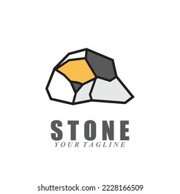stone vector logo icon illustration template design