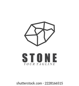 stone vector logo icon illustration template design