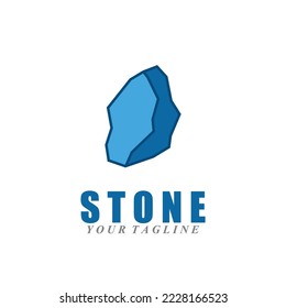 diseño de ilustración de icono de vector de piedra