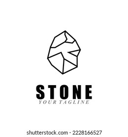 stone vector logo icon illustration template design