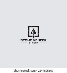 Stone Veneer logo icon design vector illustration with white background