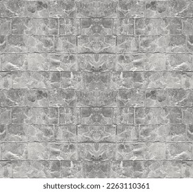 Stone wall from bricks, rock, game background in cartoon style, seamless textured surface. Ui game asset, Road or floor material, Stone floor background vector, Seamless pattern vector stone floor.