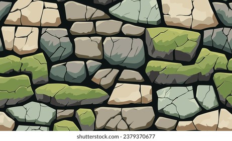 Muro de piedra con croqueta y textura de mosca para fondo y fondo de escritorio