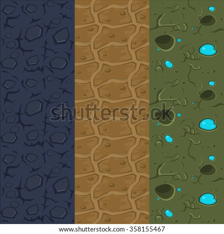 Stone Wall or Ground Seamless Texture Collection Set