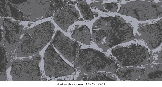 Stone wall. Masonry. Imitation of a stone wall. Vector illustration. Vintage background