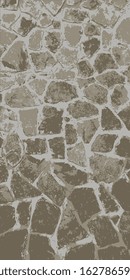 Stone wall. Masonry. Imitation of a stone wall. Vector illustration. Vintage background