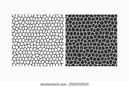 Stone Wall Pattern Illustration Collection Set