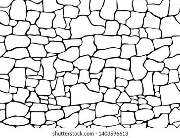 Stone Wall Pattern Vector Texture Illustration Stock Vector (Royalty ...