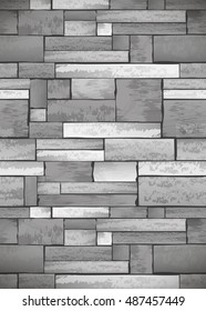 Stone wall texture full vector texture background