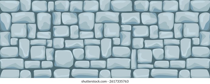 Stone Wall Texture, tile pavement vector illustration.