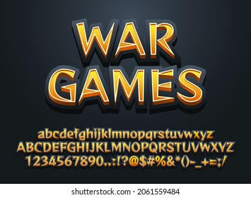 Stone War Games Editable Text Effect Perfect For Rpg Medieval Game Logo Title