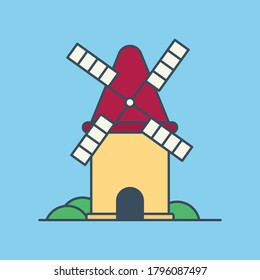 Steinwindmühle, Vektorsymbol