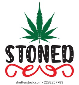 Stoned t-shirt design vector file