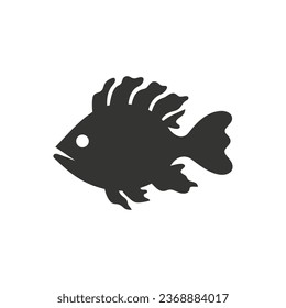 Stonefish Icon on White Background - Simple Vector Illustration