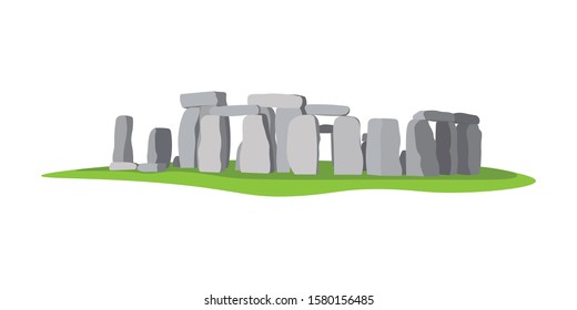 Stonehenge ancient rock, monument. Stonehenge  prehistoric religious landmark architecture.