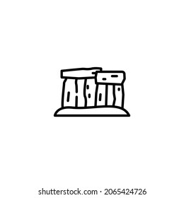 Stonehenge Icon Isolated On White Background