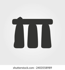 Stonehenge Icon - Einfache Vektorgrafik