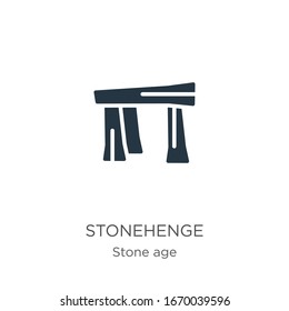 Stonehenge icon vector. Trendy flat stonehenge icon from stone age collection isolated on white background. Vector illustration can be used for web and mobile graphic design, logo, eps10