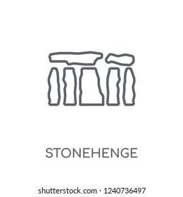 Stonehenge linear icon. Modern outline Stonehenge logo concept on white background from Architecture and Travel collection. Suitable for use on web apps, mobile apps and print media.