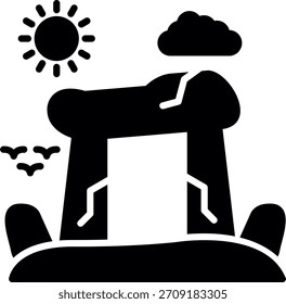 Stonehenge New Creative Icon Design Vector